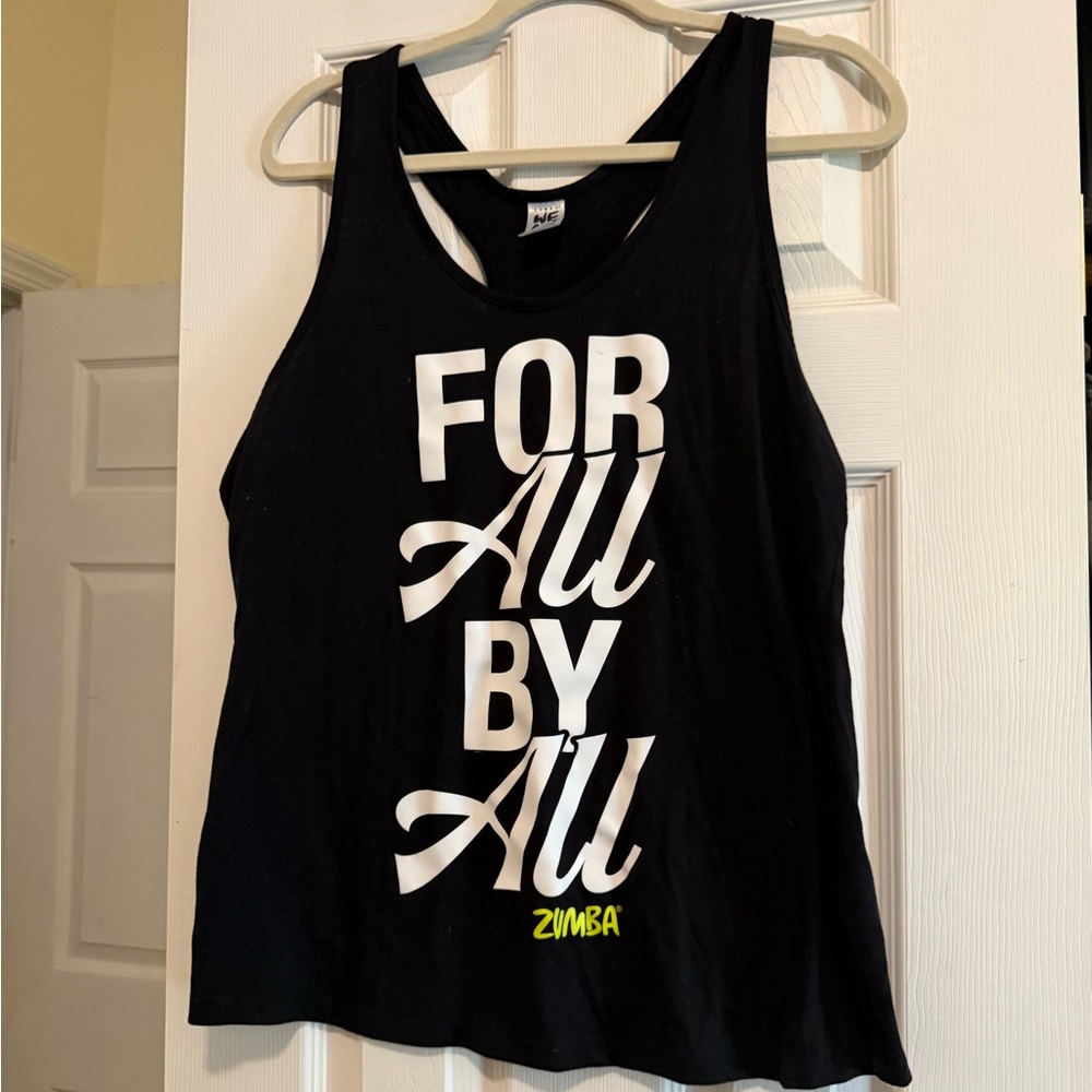 Zumba Fitness Black and White Tank Top